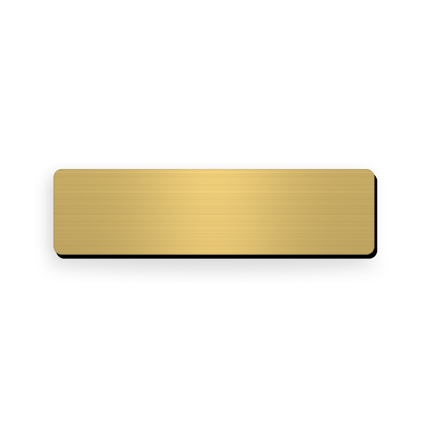 Ecuson nepersonalizat din material gravabi, 75×20 mm