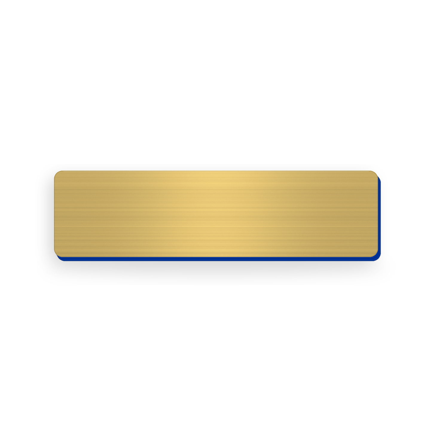 Ecuson nepersonalizat din material gravabi, 75×20 mm