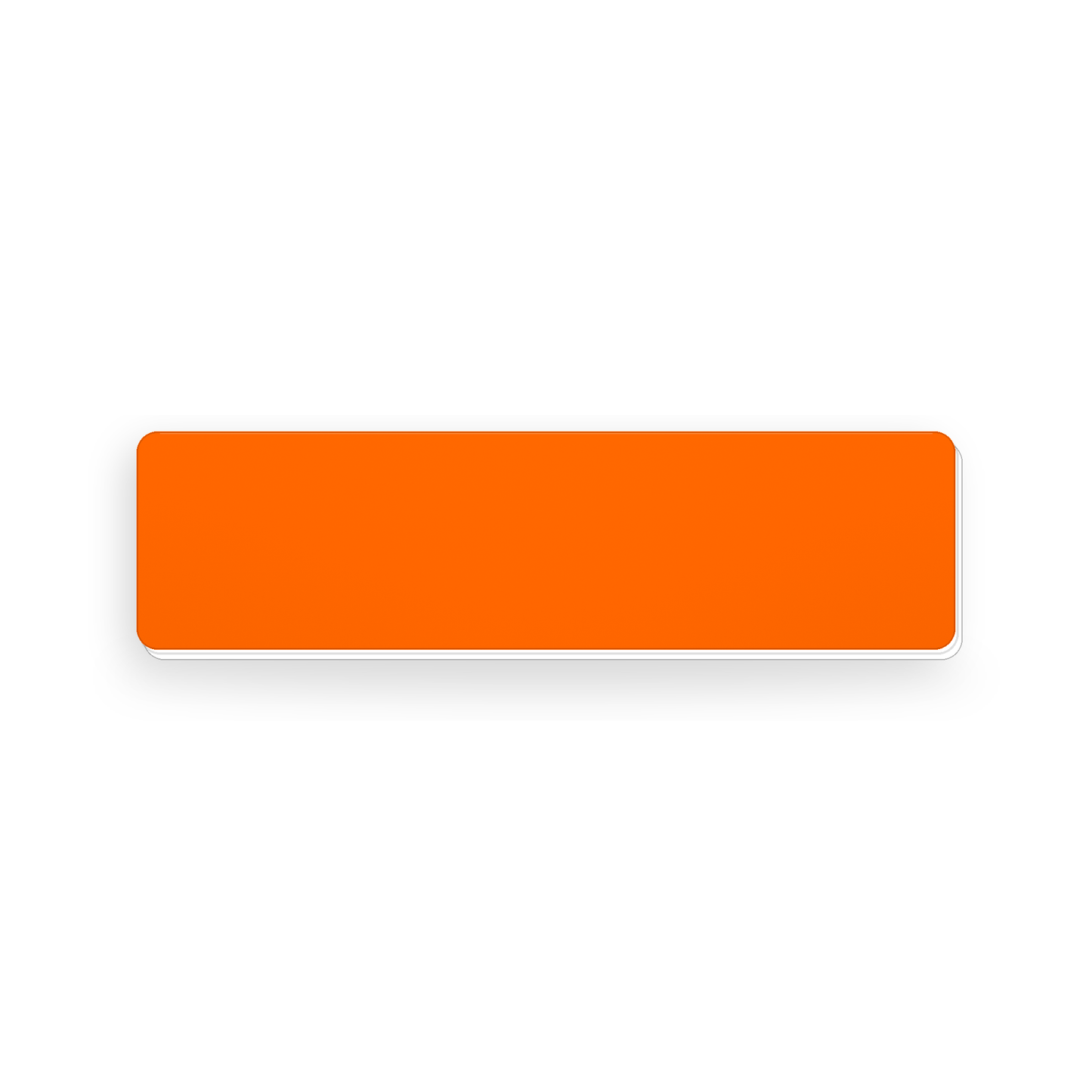 Ecuson nepersonalizat din material gravabi, 75×20 mm