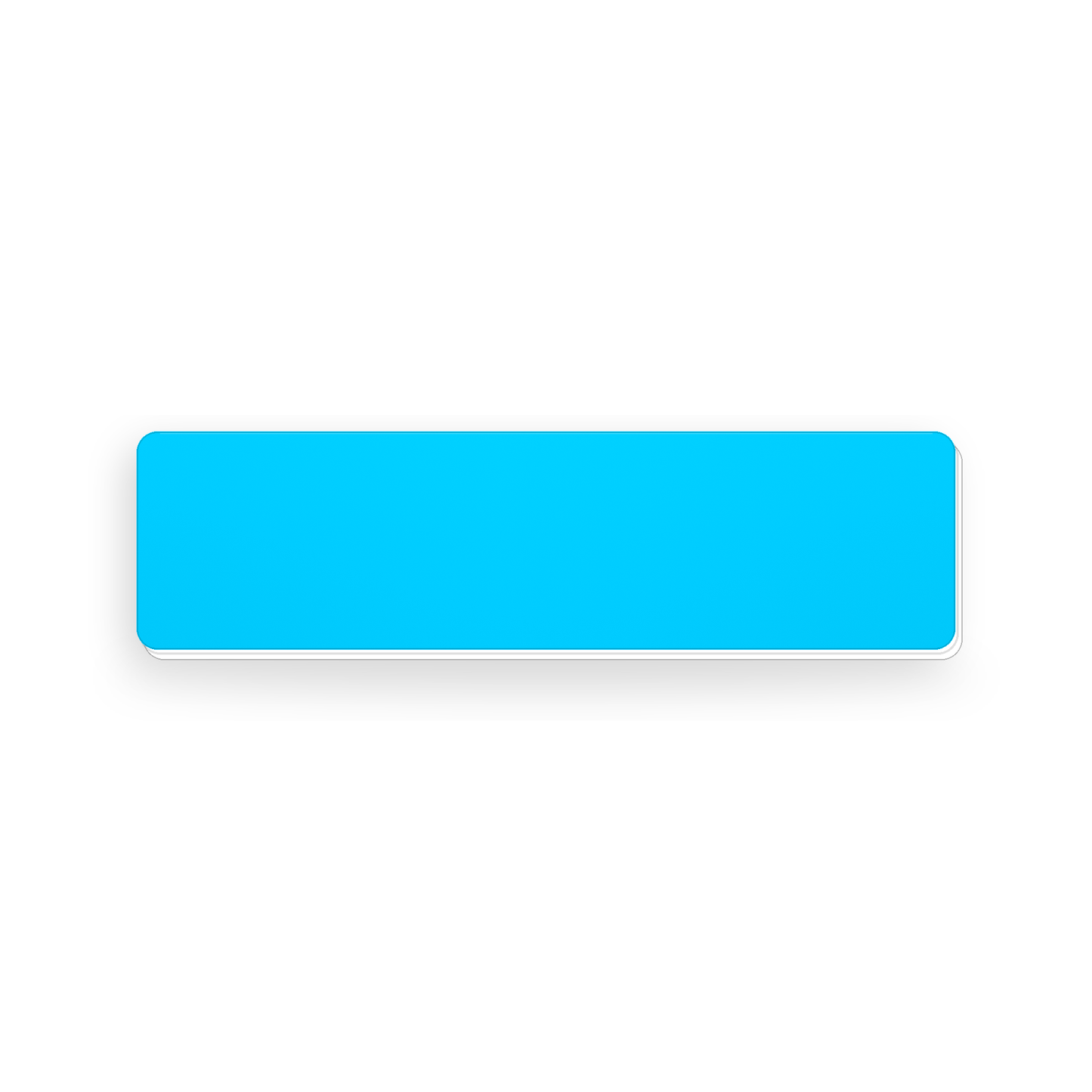 Ecuson nepersonalizat din material gravabi, 75×20 mm