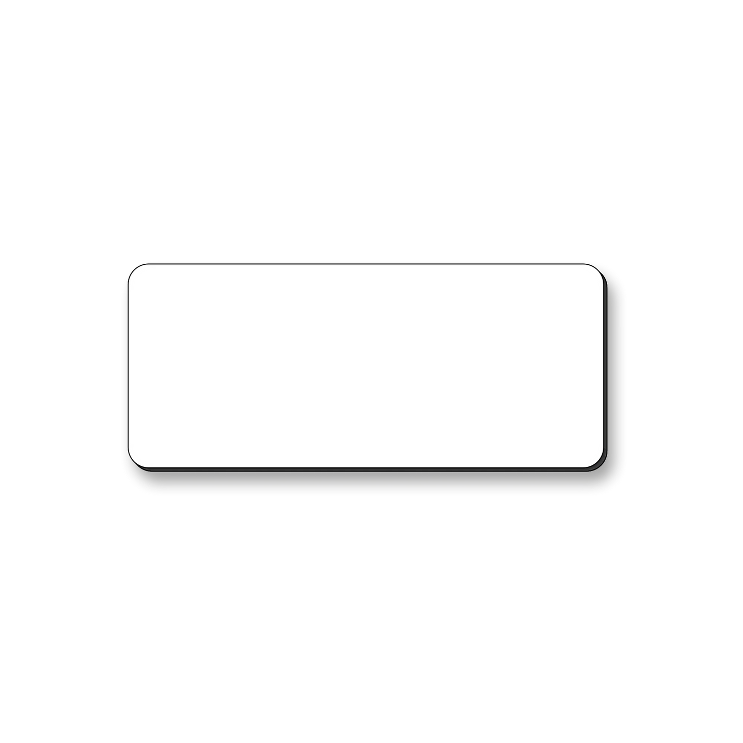 Ecuson nepersonalizat din material gravabil, 70x30 mm