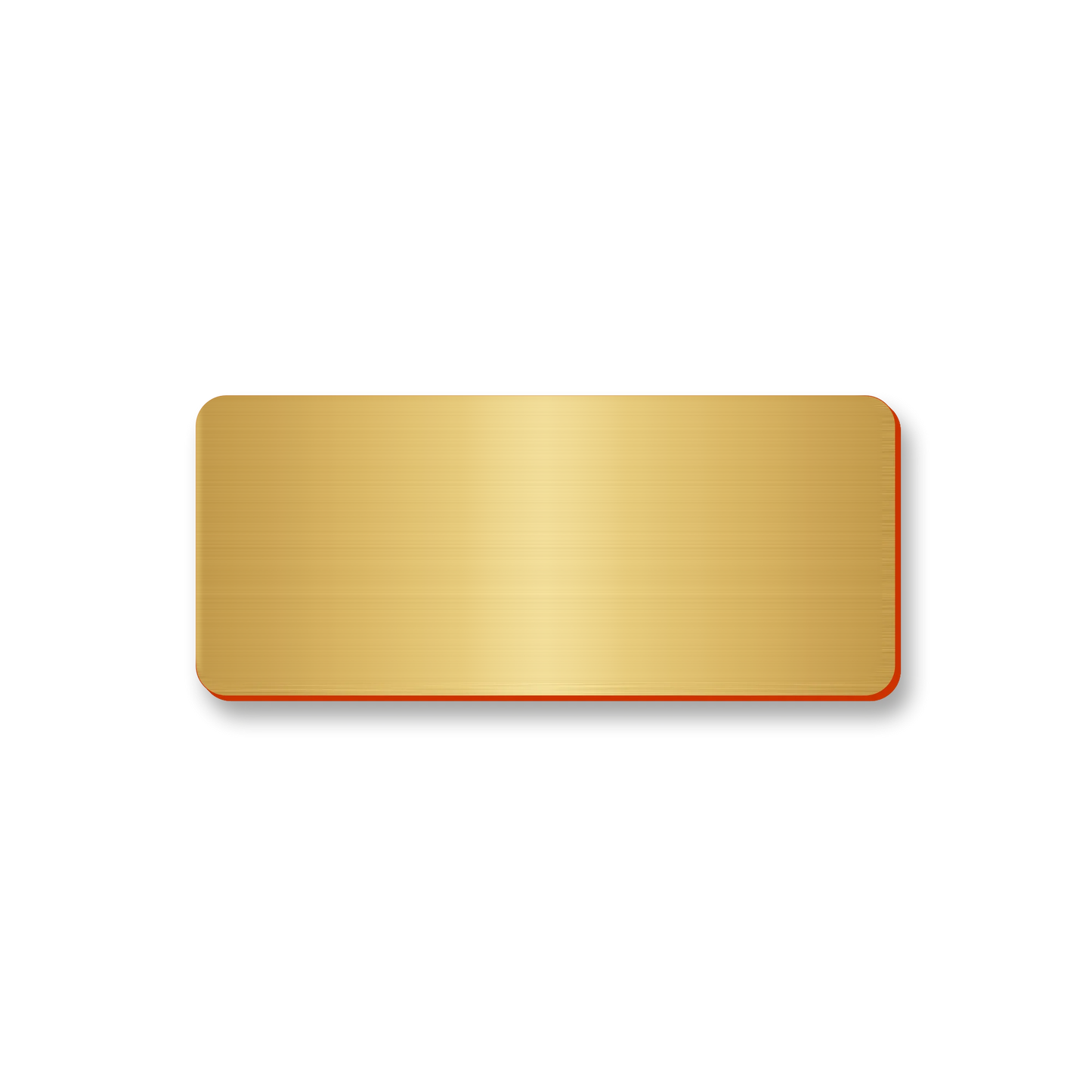 Ecuson nepersonalizat din material gravabil, 70x30 mm