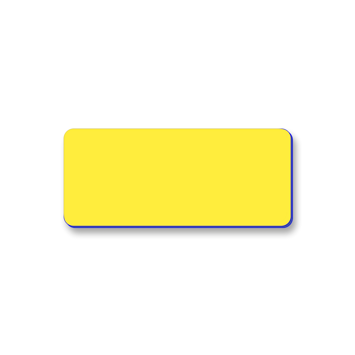 Ecuson nepersonalizat din material gravabil, 70x30 mm