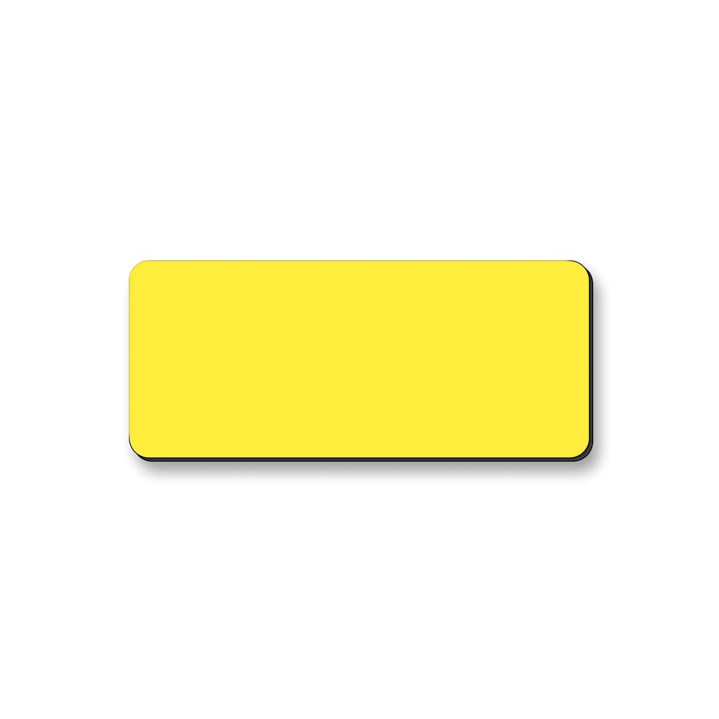 Ecuson nepersonalizat din material gravabil, 70x30 mm