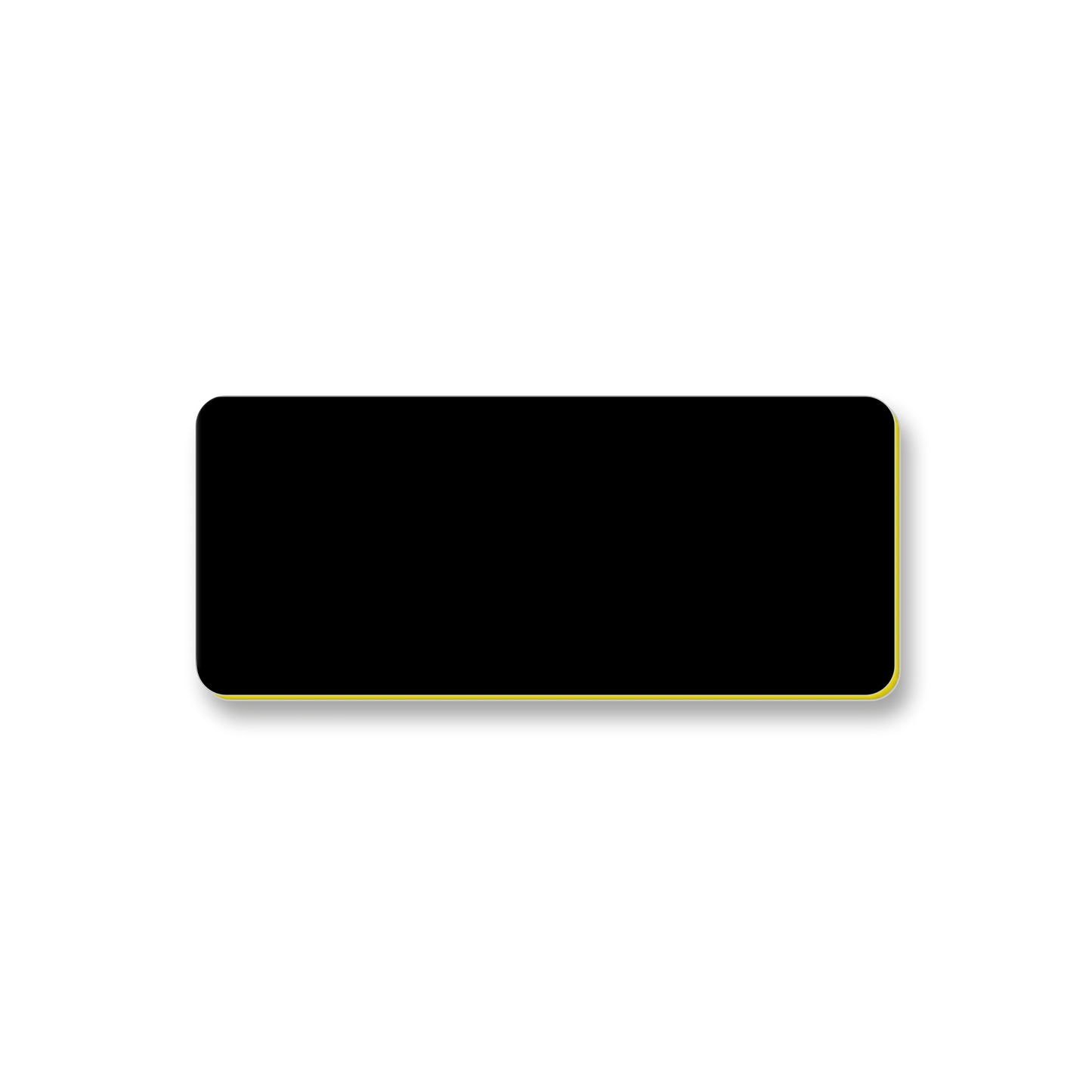 Ecuson nepersonalizat din material gravabil, 70x30 mm